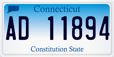 CT license plate AD11894