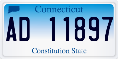 CT license plate AD11897