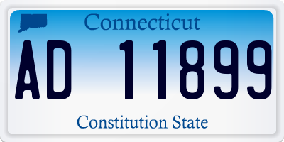 CT license plate AD11899