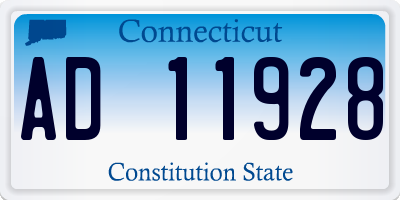 CT license plate AD11928