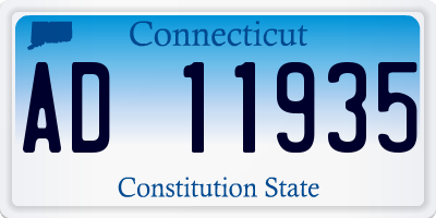 CT license plate AD11935