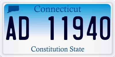 CT license plate AD11940