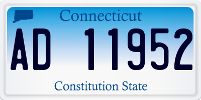 CT license plate AD11952