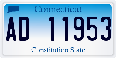 CT license plate AD11953