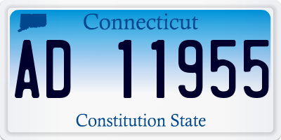 CT license plate AD11955