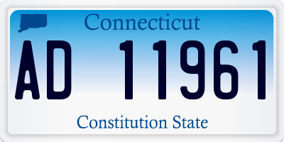 CT license plate AD11961