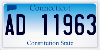 CT license plate AD11963