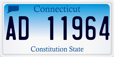 CT license plate AD11964