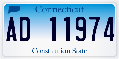 CT license plate AD11974