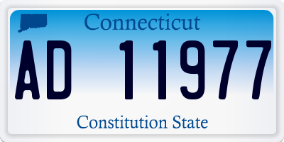 CT license plate AD11977