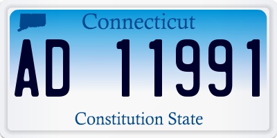CT license plate AD11991