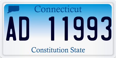CT license plate AD11993
