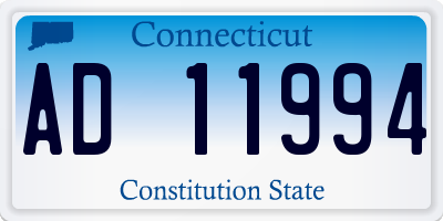 CT license plate AD11994