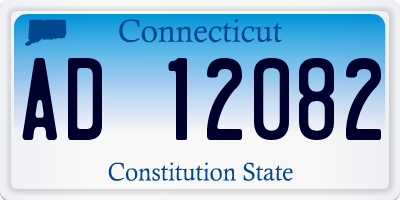 CT license plate AD12082