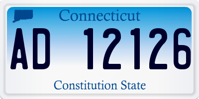 CT license plate AD12126