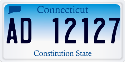 CT license plate AD12127