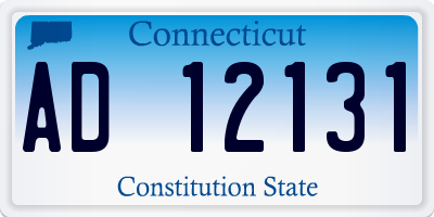 CT license plate AD12131
