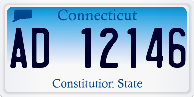 CT license plate AD12146