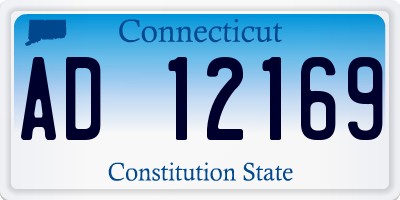 CT license plate AD12169