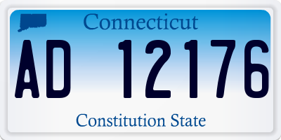 CT license plate AD12176