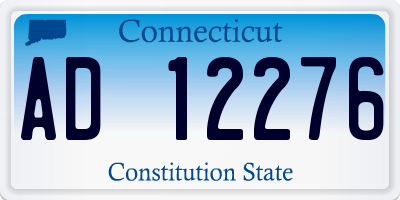 CT license plate AD12276