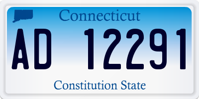 CT license plate AD12291