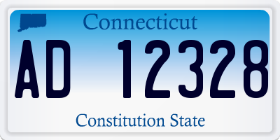 CT license plate AD12328