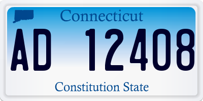 CT license plate AD12408