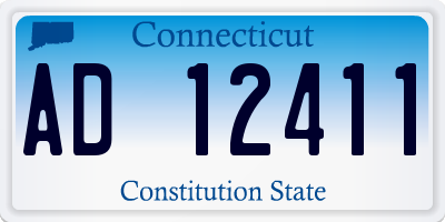 CT license plate AD12411