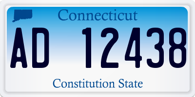 CT license plate AD12438