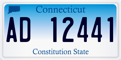 CT license plate AD12441