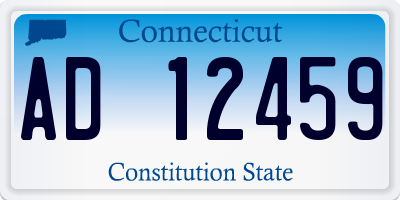 CT license plate AD12459
