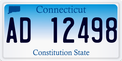 CT license plate AD12498