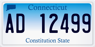 CT license plate AD12499
