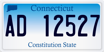 CT license plate AD12527