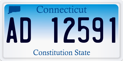 CT license plate AD12591