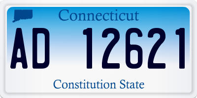 CT license plate AD12621