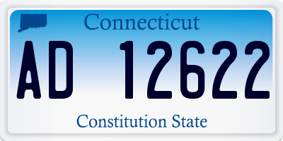 CT license plate AD12622