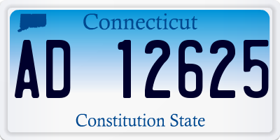 CT license plate AD12625