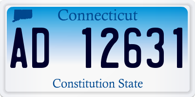 CT license plate AD12631