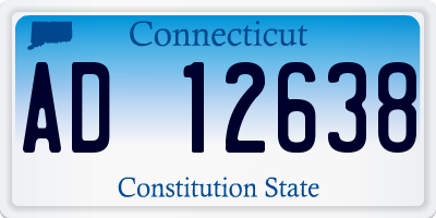CT license plate AD12638