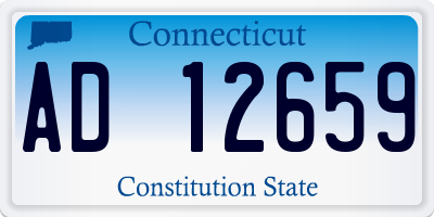 CT license plate AD12659
