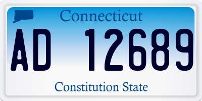 CT license plate AD12689