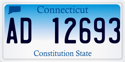 CT license plate AD12693