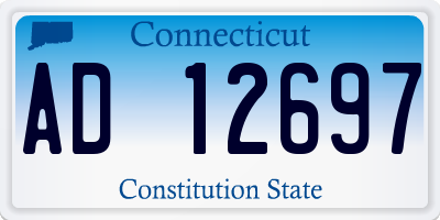 CT license plate AD12697