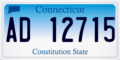 CT license plate AD12715