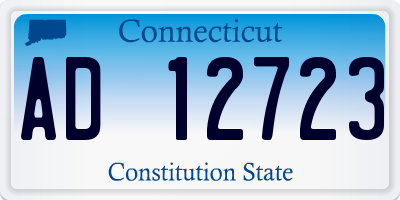 CT license plate AD12723