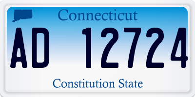CT license plate AD12724
