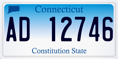 CT license plate AD12746