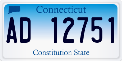 CT license plate AD12751